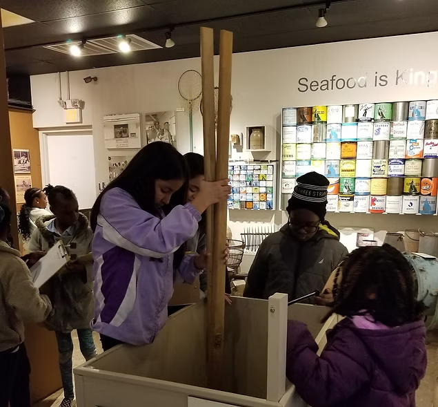 Kids exploring the Museum of Chincoteague Island