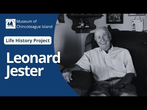 Chincoteague Island Life History Project with a picture of Leonard Jester